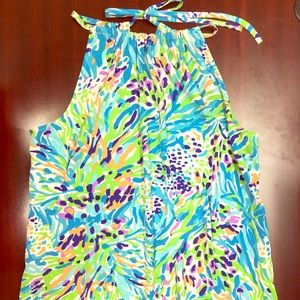 Lilly Pulitzer Halter Top in Sea Soirée